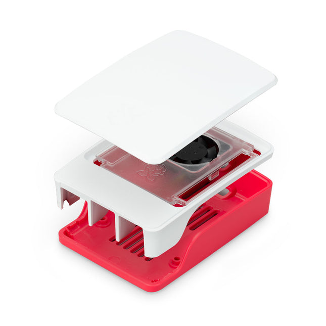 Officiële behuizing voor Raspberry Pi 5 (wit/rood)