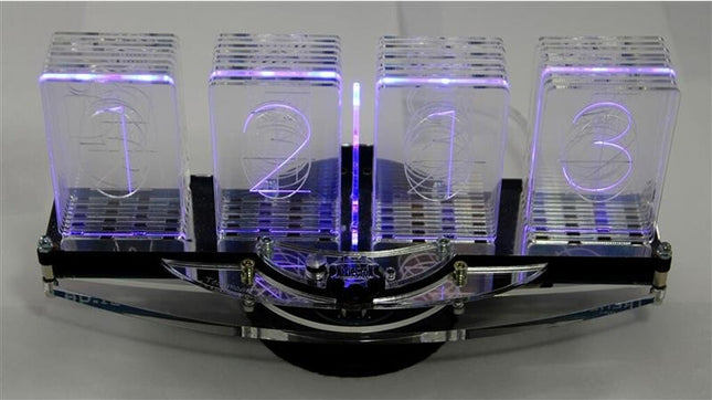 NixieCron-M4 – 4-digit LED Nixie Clock with RTC and Sound (Kit)