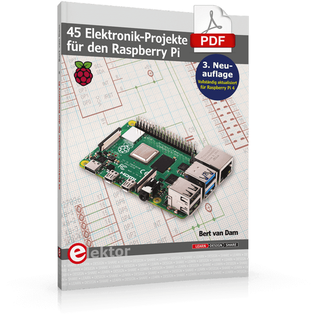 45 Elektronik-Projekte für den Raspberry Pi (E-book)