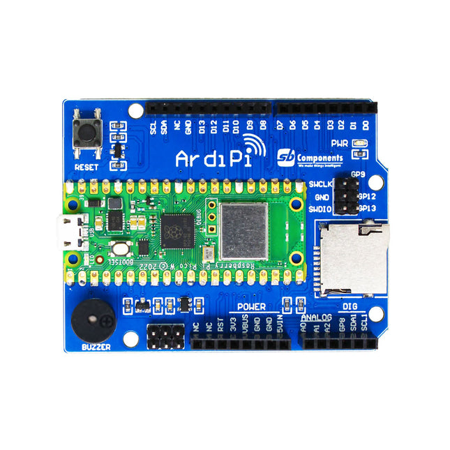 ArdiPi Uno R3 Board (based on Raspberry Pi Pico W)