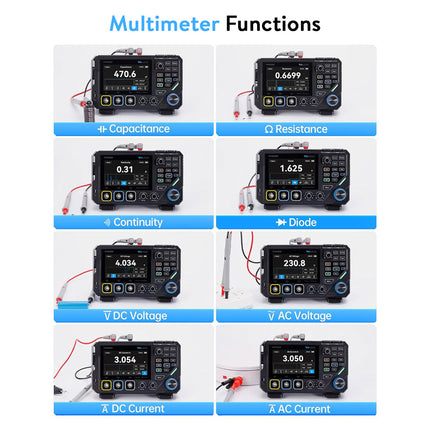 FNIRSI 2D15P (3-in-1) (3-in-1) 2-kanaals Oscilloscoop (100 MHz) + Multimeter + Signaalgenerator