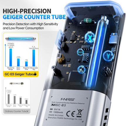 FNIRSI GC-03 Multifunctionele Stralingsdetector