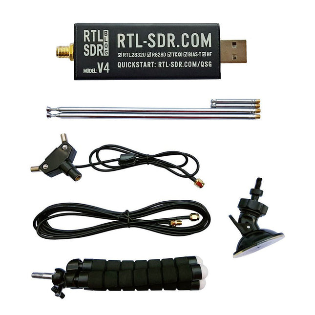 RTL-SDR V4 (Software Defined Radio) met Dipool Antenne Kit