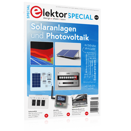 Elektor Special: Solaranlagen und Photovoltaik (frei Haus)