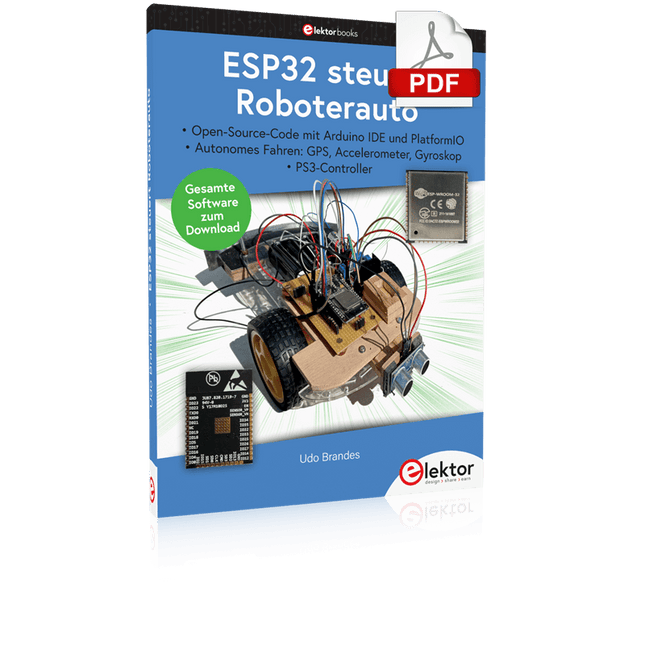 ESP32 steuert Roboterfahrzeug (PDF)