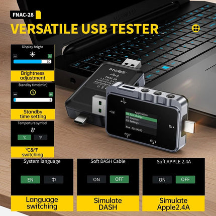 FNIRSI FNAC - 28 USB Tester - Elektor