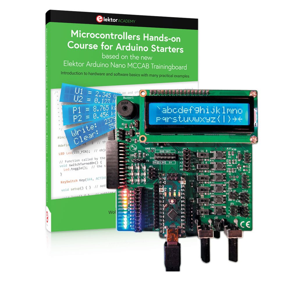 Arduino Tot Course Microcontrollers Hands-on Course for Arduino Starters (Bundel) – Elektor