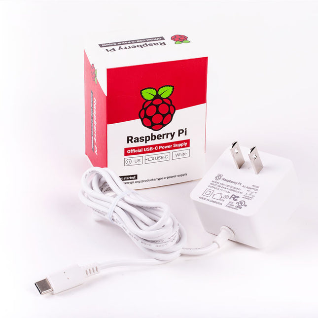 Official US Power Supply for Raspberry Pi 4 (white)