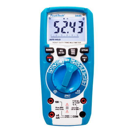 PeakTech 3445 True RMS Digital Multimeter with Bluetooth