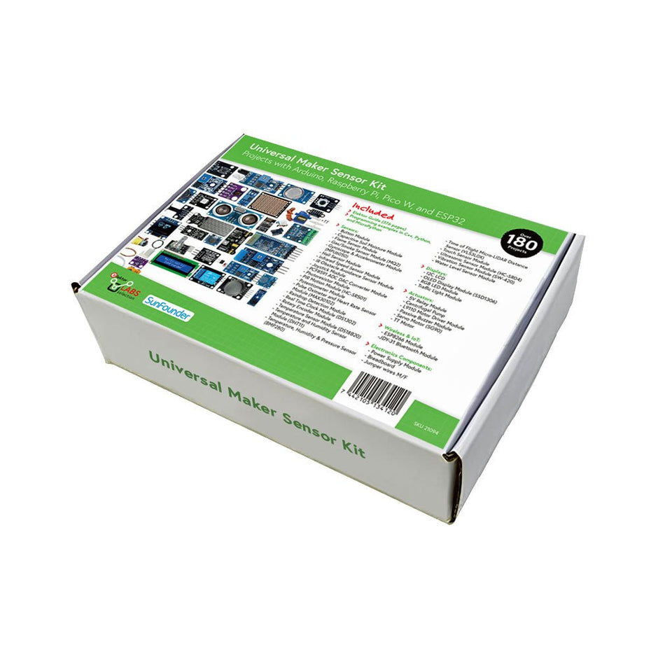 Universal Maker Sensor Kit (voor Raspberry Pi, Pico W, Arduino, ESP32 ...