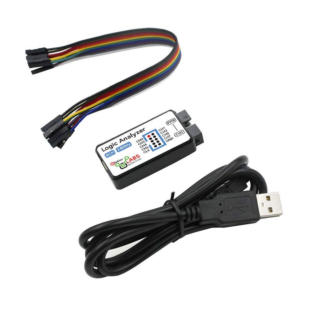 USB Logic Analyzer (8-ch, 24 MHz) – Elektor