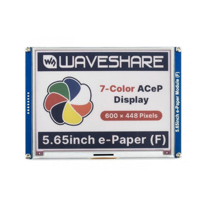 Waveshare 5.65" ACeP 7 - Color E - Paper E - Ink Display Module (600x448) - Elektor